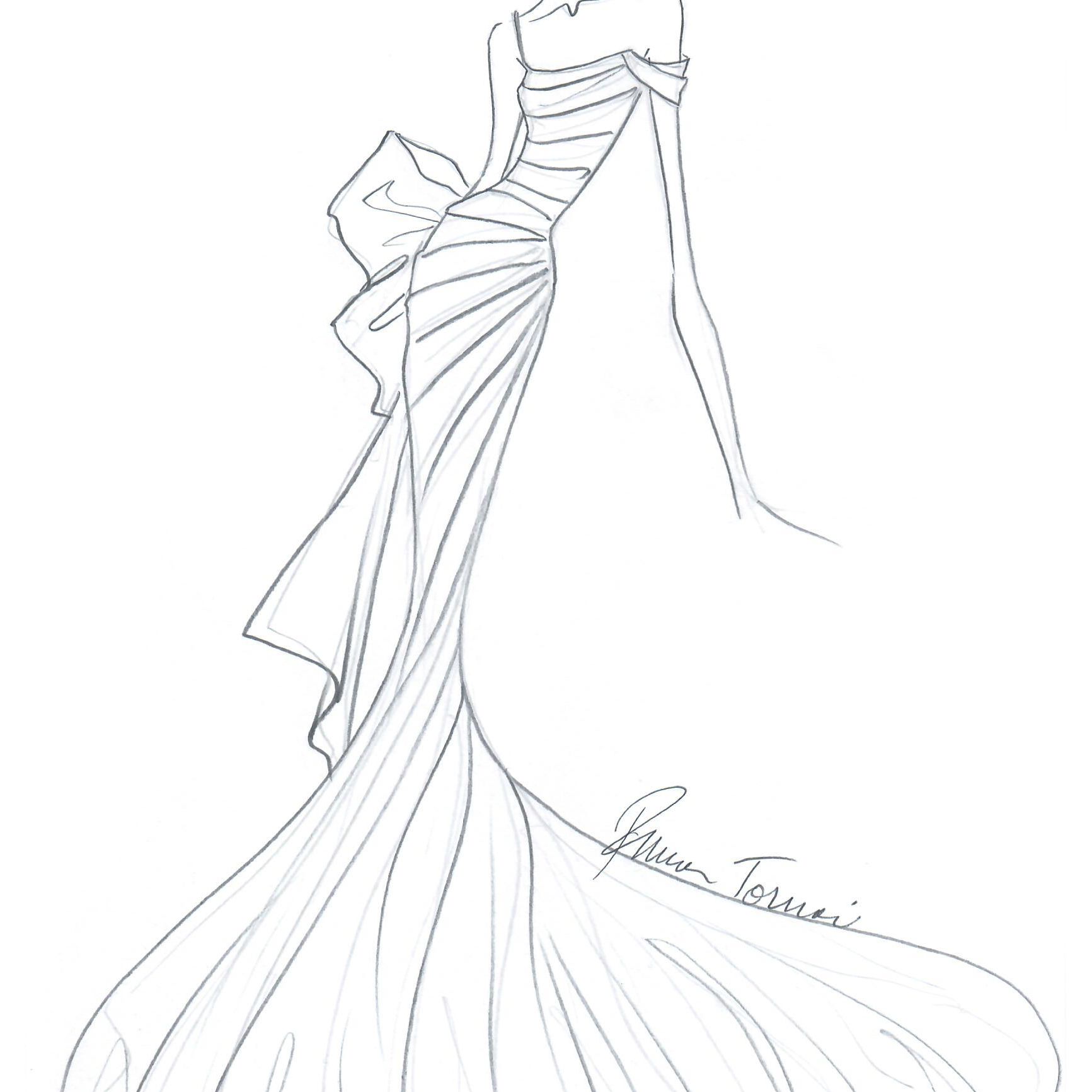 2020年秋冬Pnina Tornai婚纱时装周草图