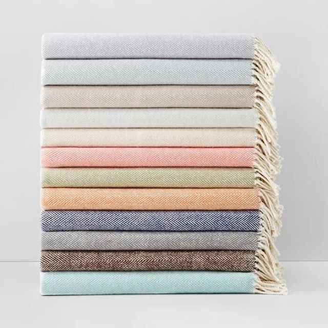 Sferra Celine人字形棉毯