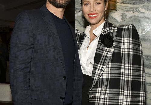 Justin Timberlake和Jessica Biel在一个活动
