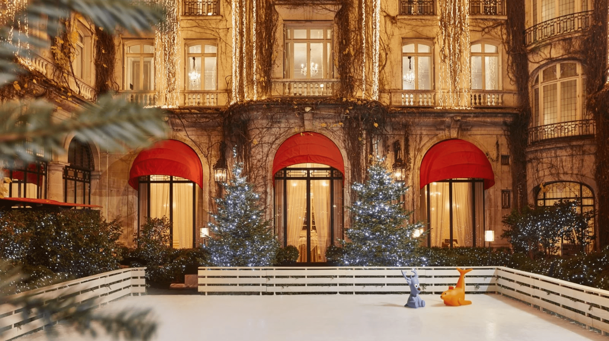 圣诞节的雅典娜广场酒店