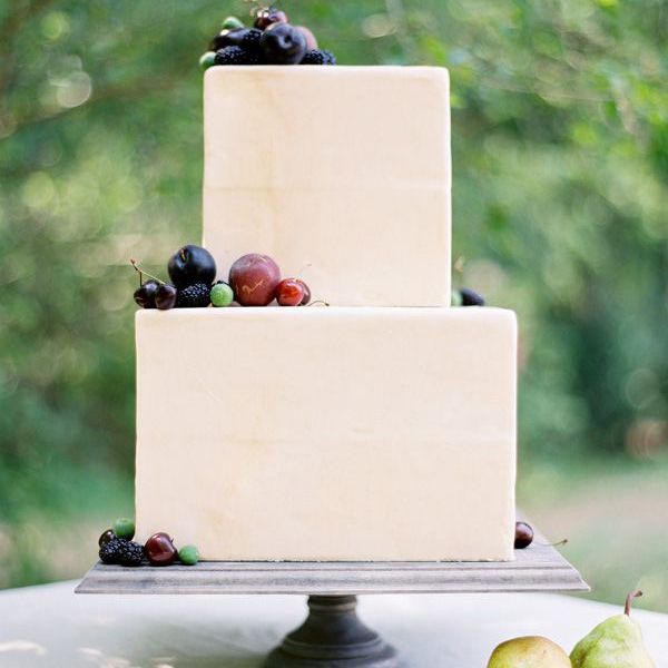 方形水果婚礼蛋糕