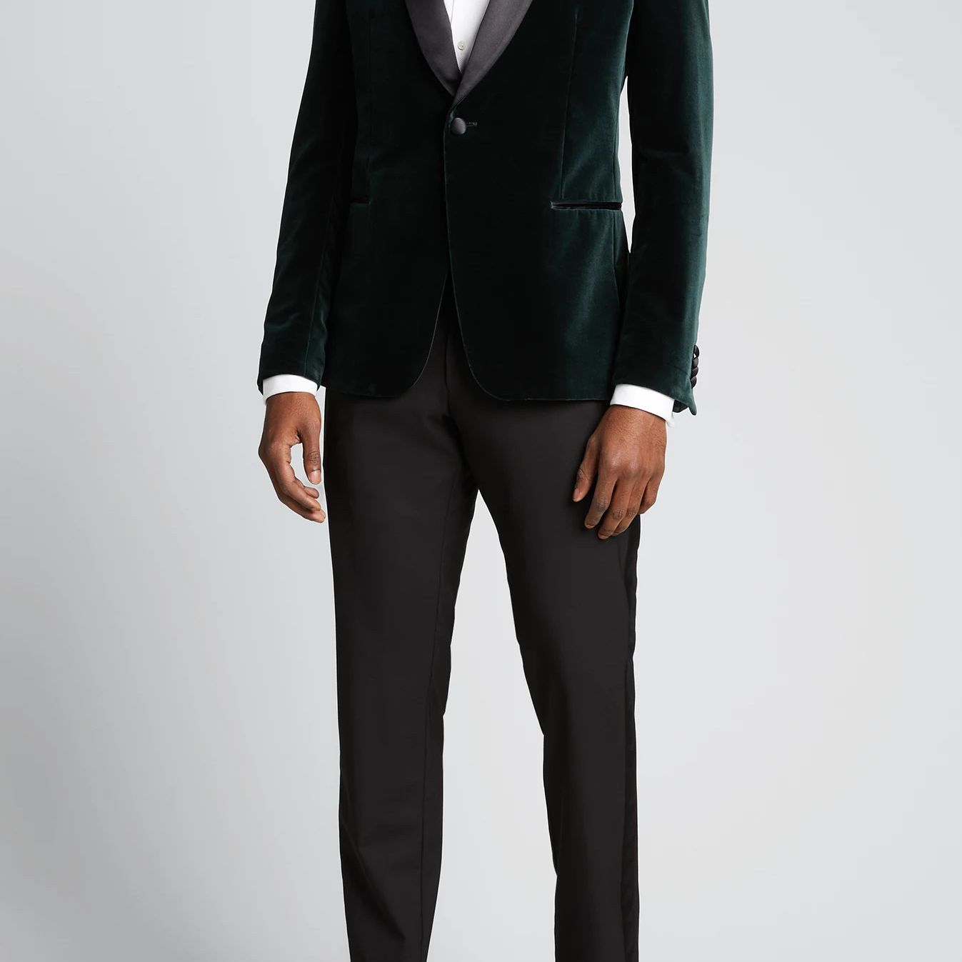 天鹅绒晚餐夹克