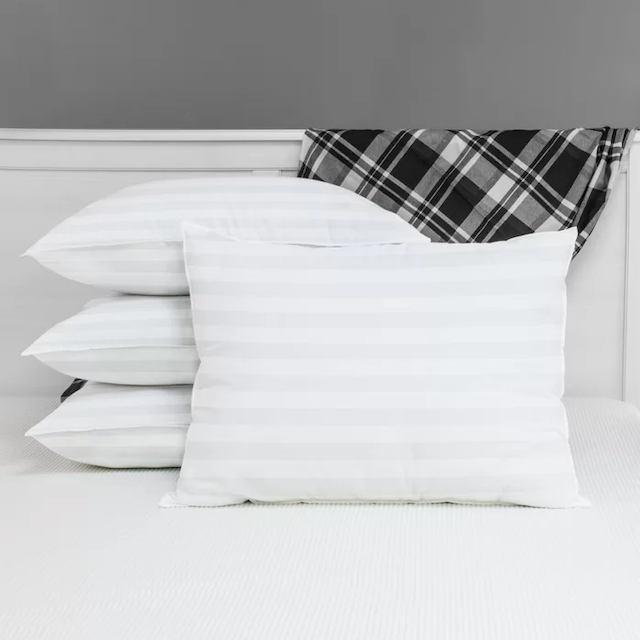 Alwyn毛绒纤维舒适标准床枕(一套4个)