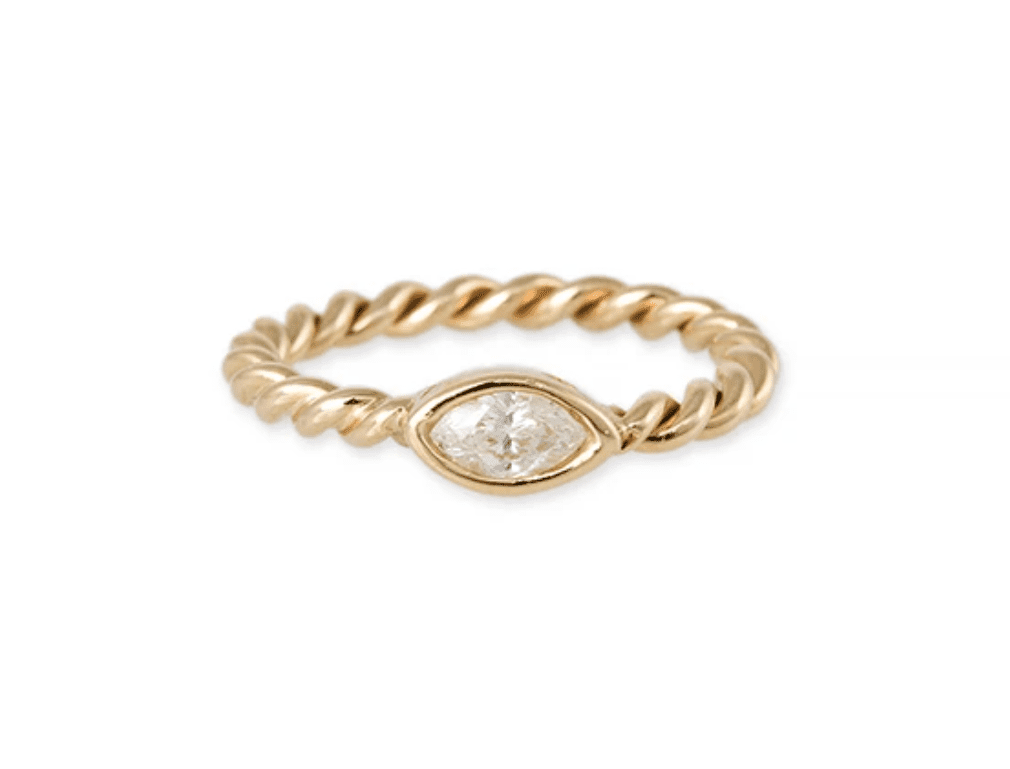 杰基·艾奇扭曲侯爵夫人钻石栈戒指