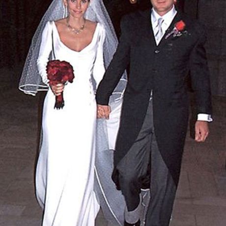 考克斯结婚大卫·阿奎特在华伦天奴，1999年