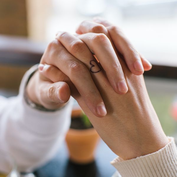 结婚戒指的纹身