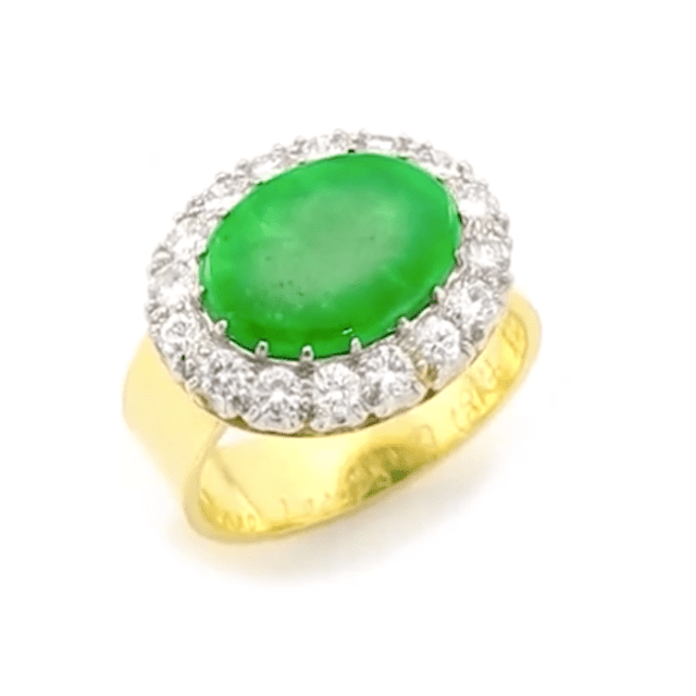 蕾妮·刘易斯玉器和古董钻石戒指