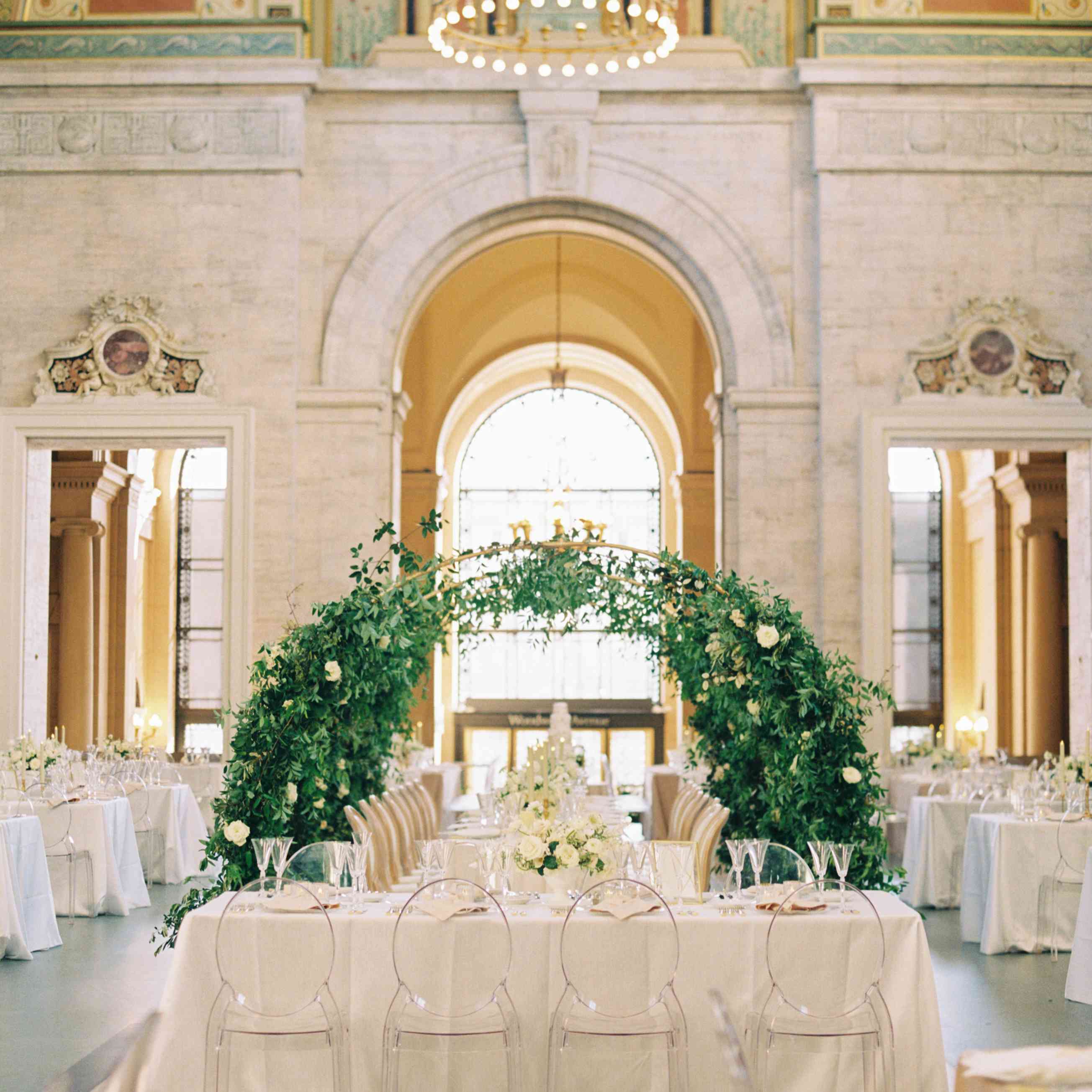 大厅里的接待台