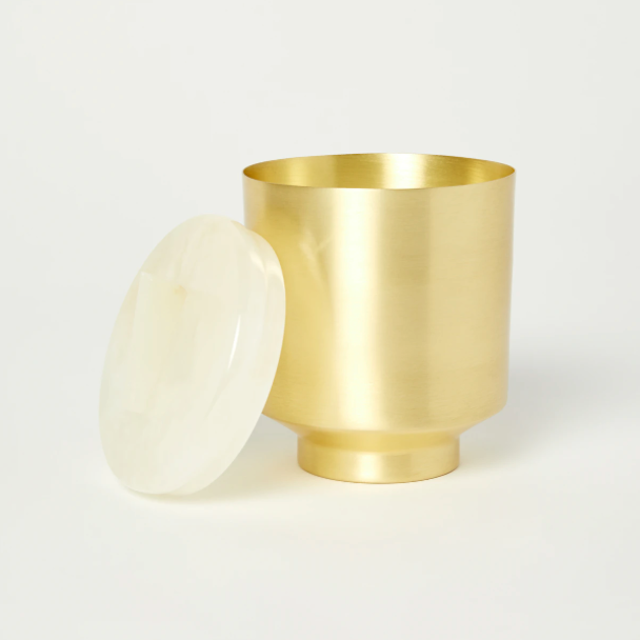 Tique石桂花香根草玛瑙黄铜蜡烛