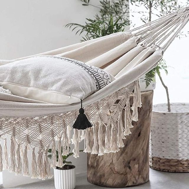 双人陶土门吊床