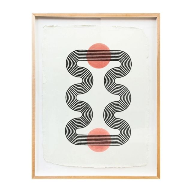 Boldshop Lagoon Rose Woodblock打印