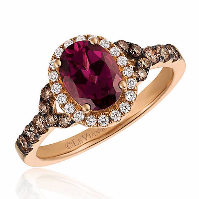 巧克力钻石戒指