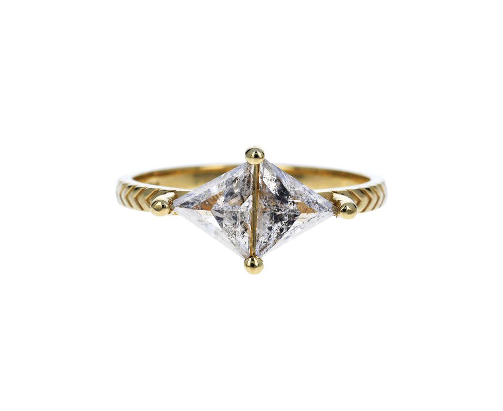 Digby & Iona Salt and Pepper Diamond Kira Ring
