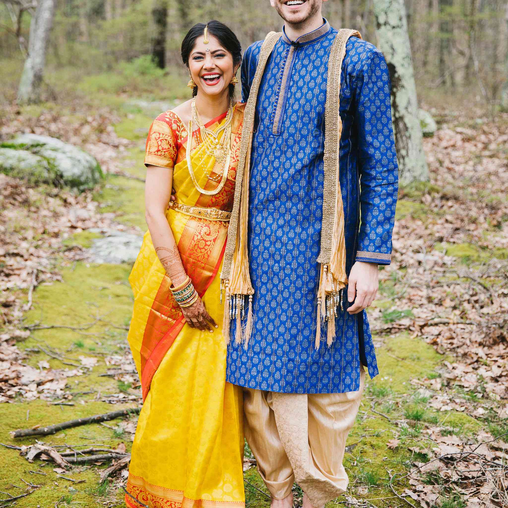 肖像的新娘和新郎的