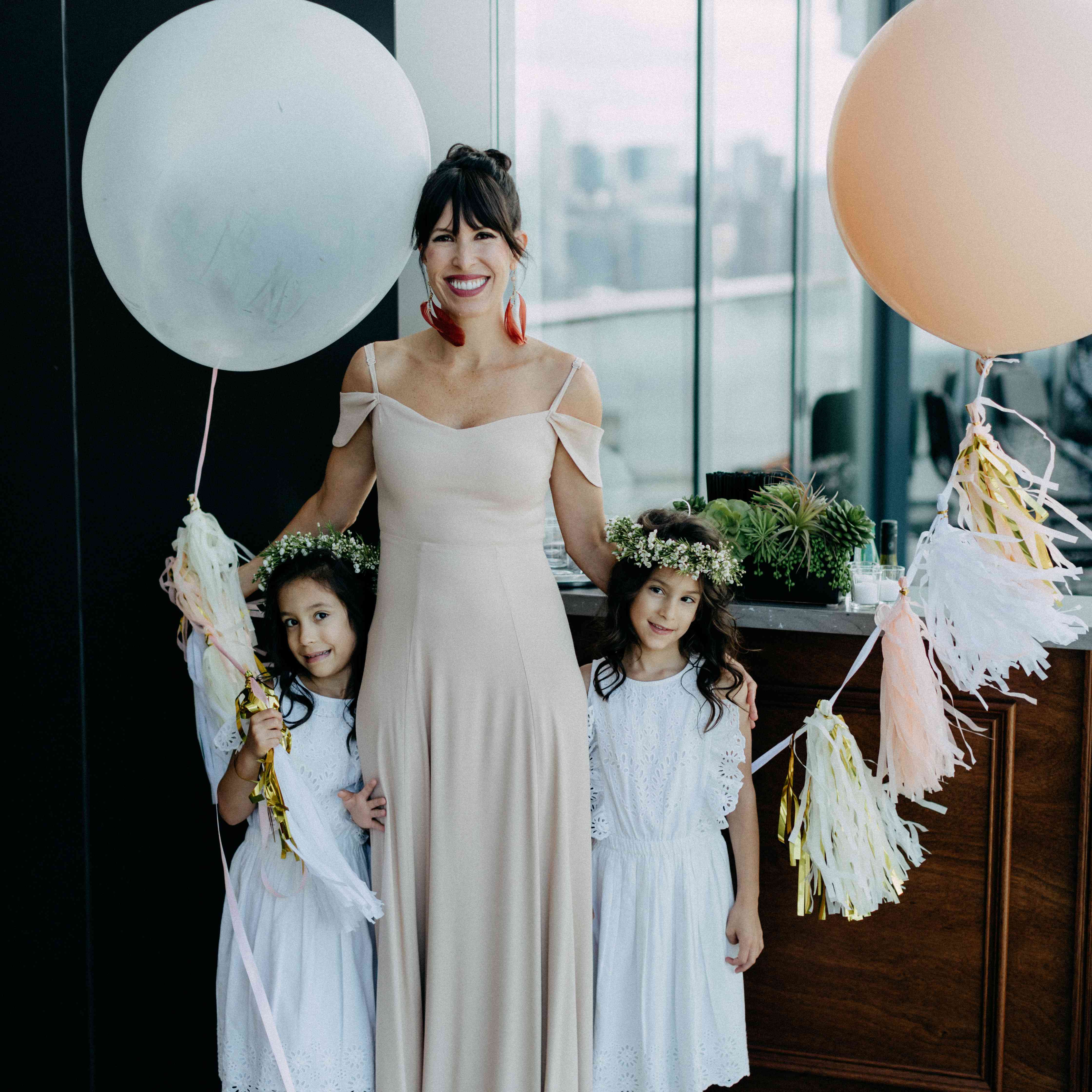 与花女孩的伴娘