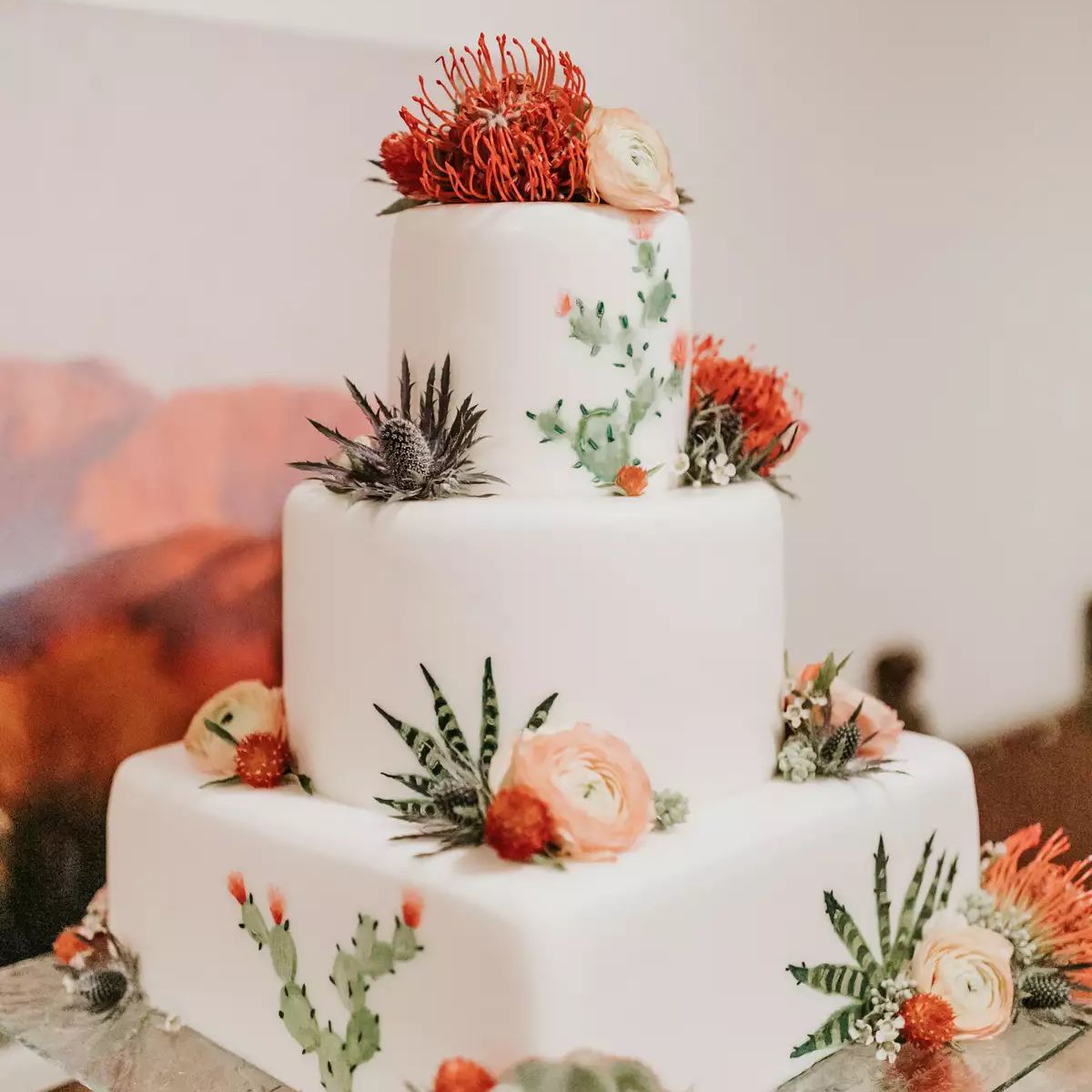 多汁的婚礼蛋糕