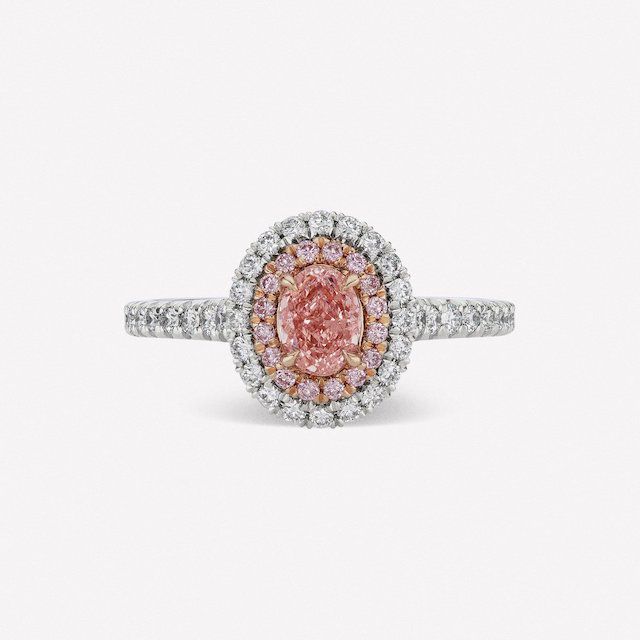 粉红色的订188bet官网88bet官网婚戒指