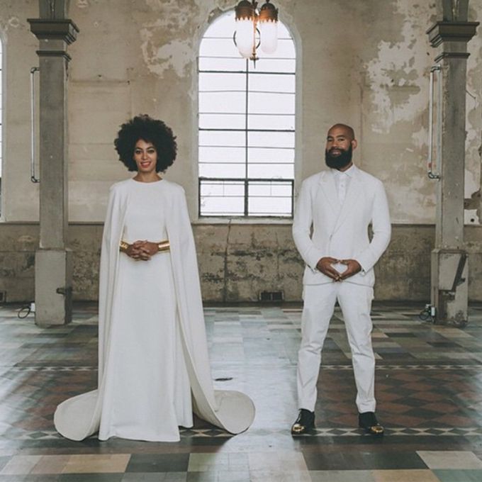 2014年，索朗·诺尔斯与艾伦·弗格森在Stephane Rolland结婚