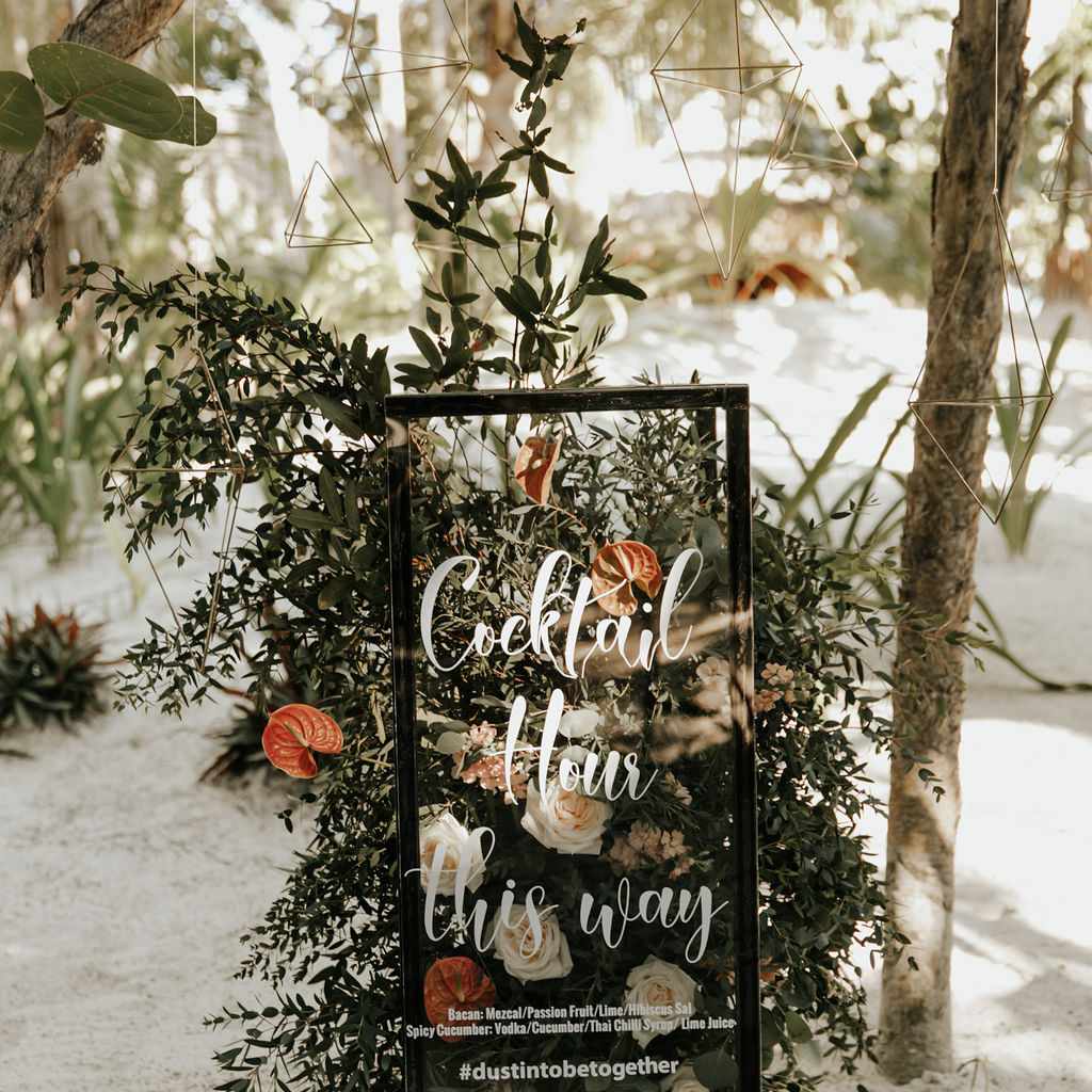 鸡尾酒时间标志