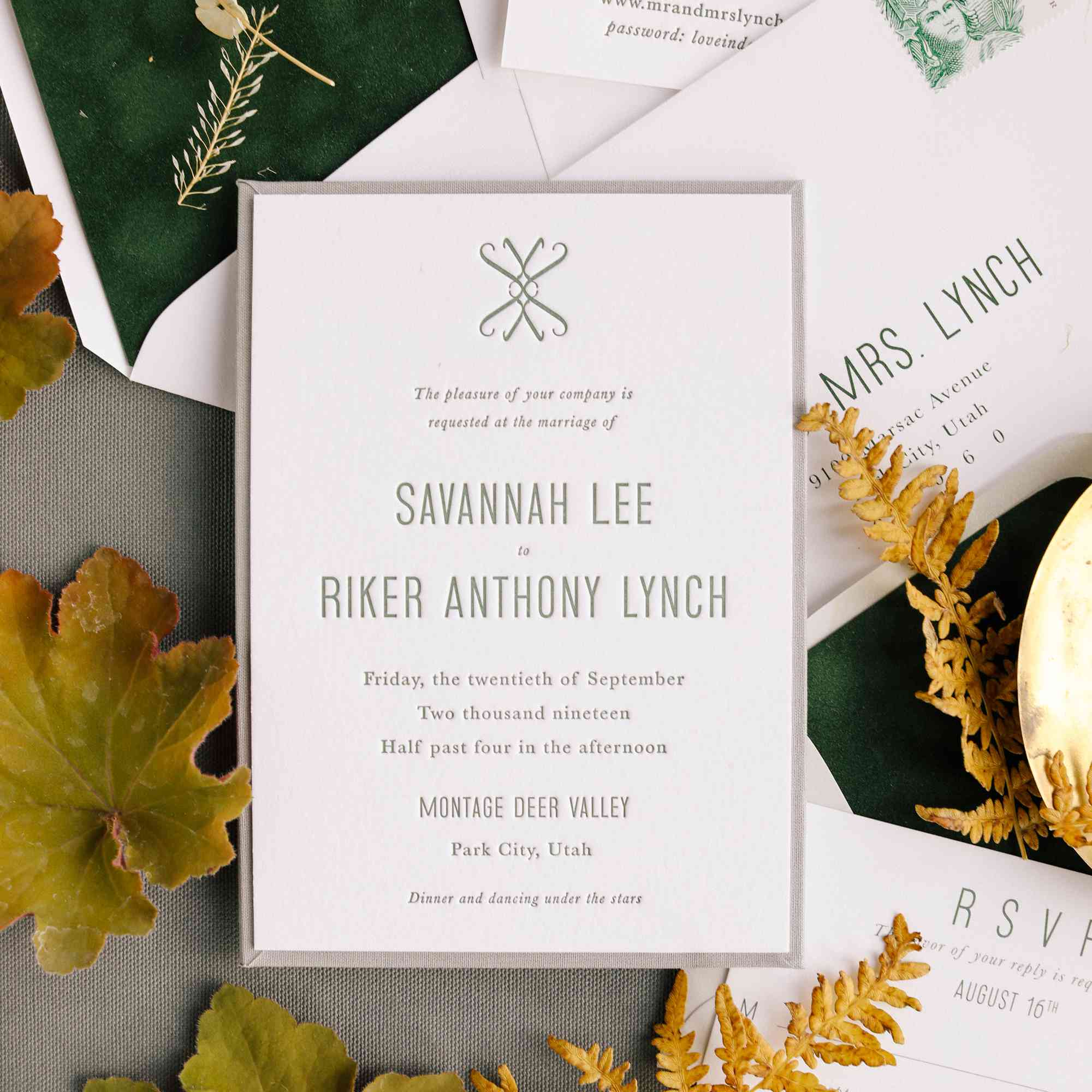 萨凡纳和赖克婚礼，邀请“class=