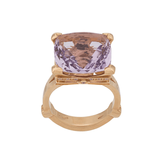 帕斯夸莱布鲁尼夫人艾菲尔紫水晶钻石戒指