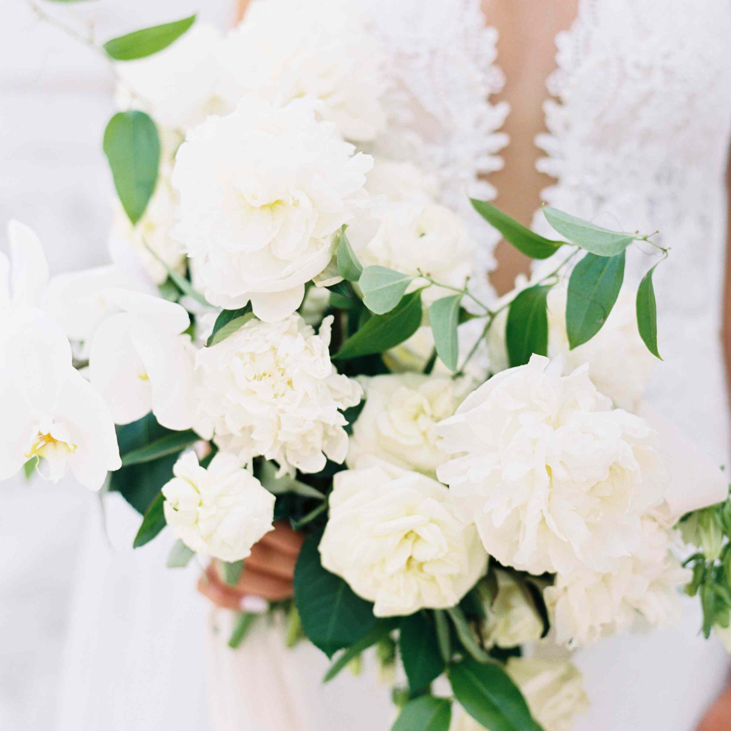 新娘花束特写镜头