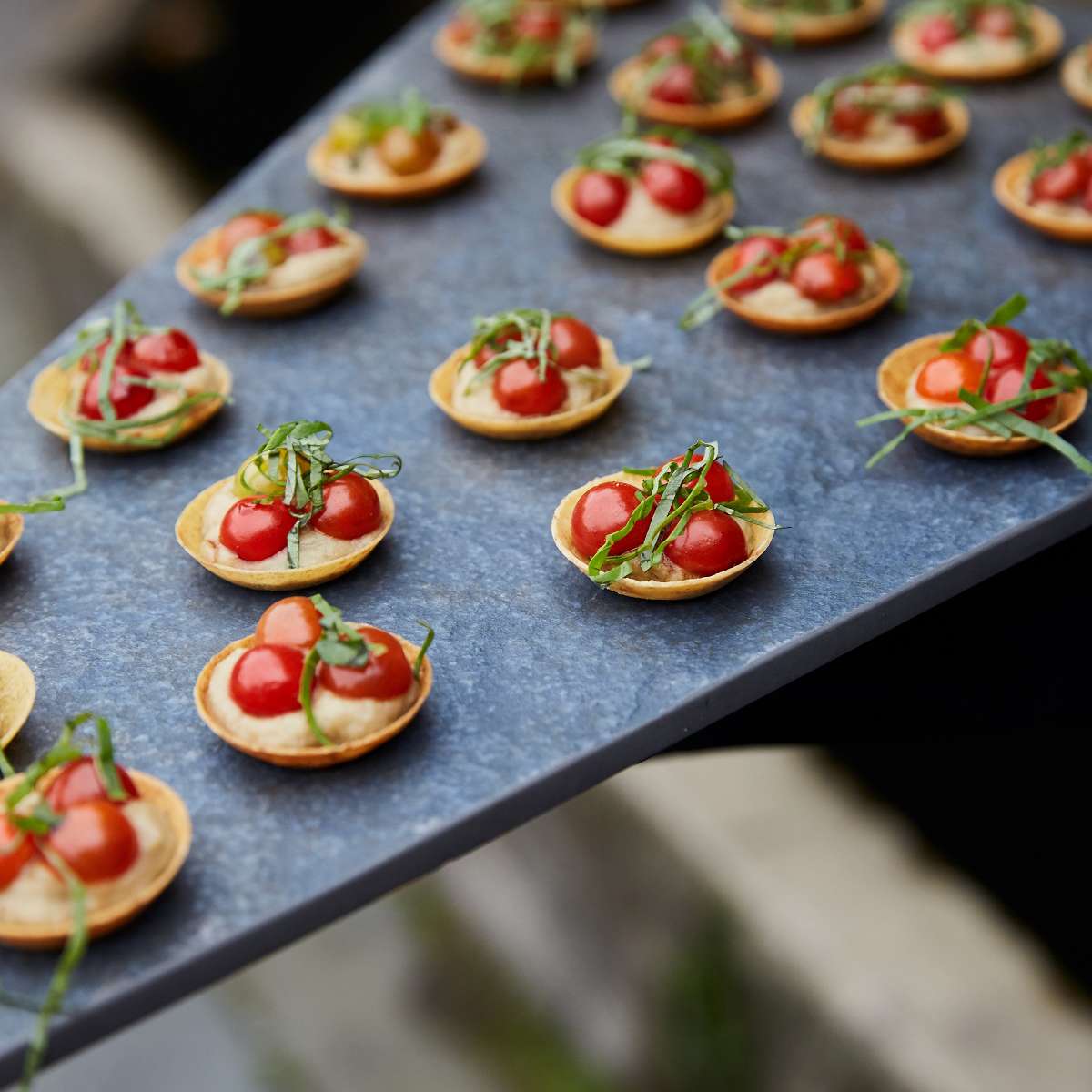 迷你茄子挞，番茄