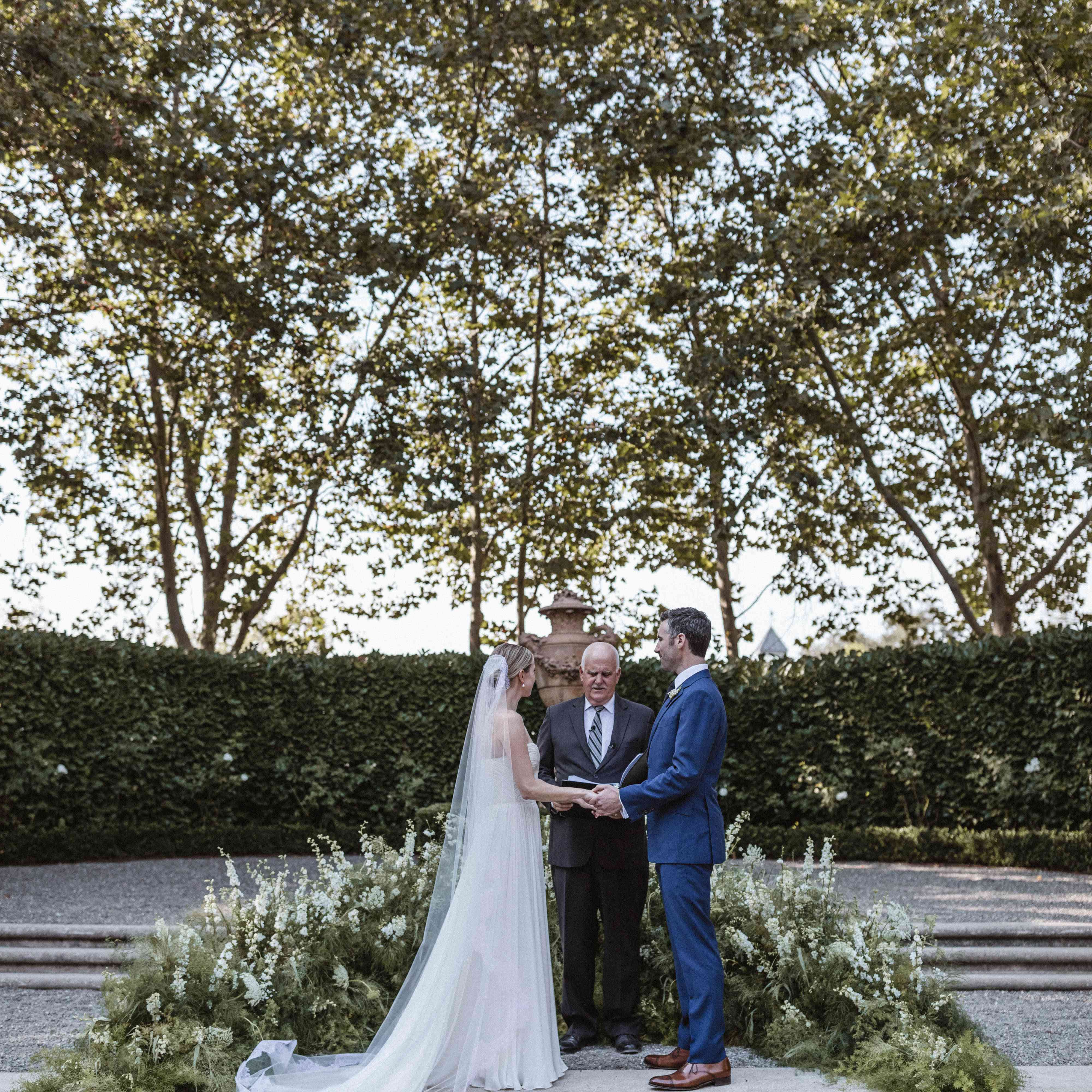 绿化的半圆作为坛装饰