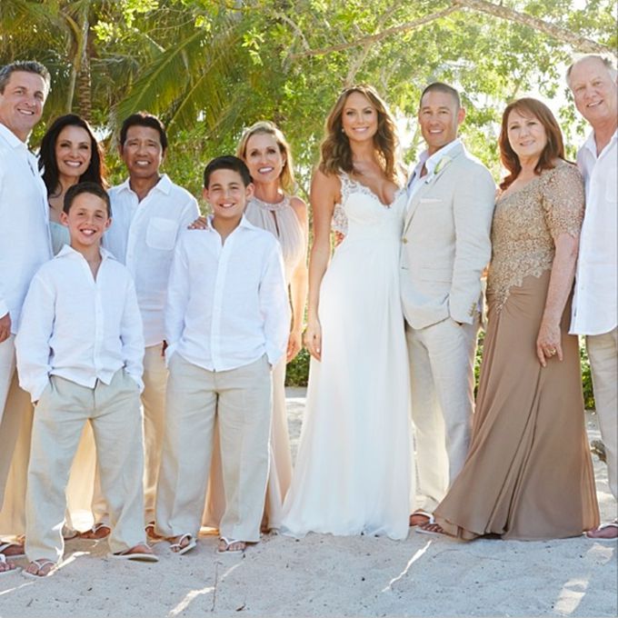 2014年，Stacy Keibler和Jared Pobre在Monique Lhuillier结婚