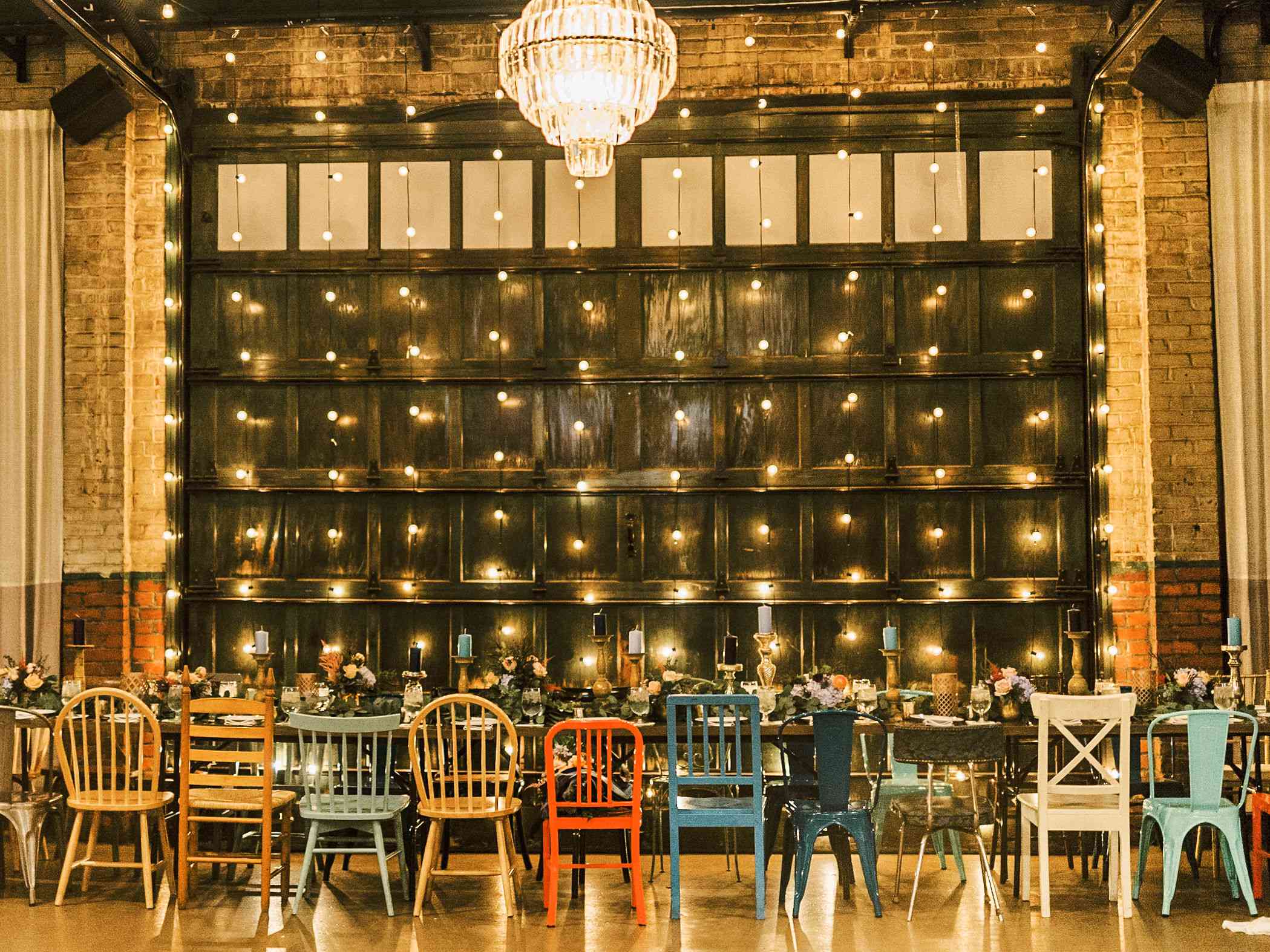 异想天开大草原的婚礼，不匹配的椅子接待装饰