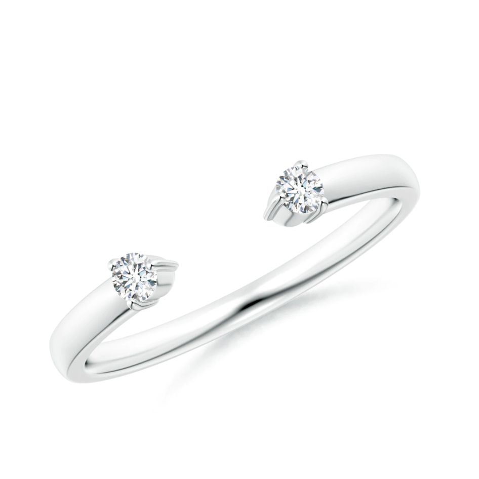 白底双石钻石订婚戒指188bet官网88bet官网