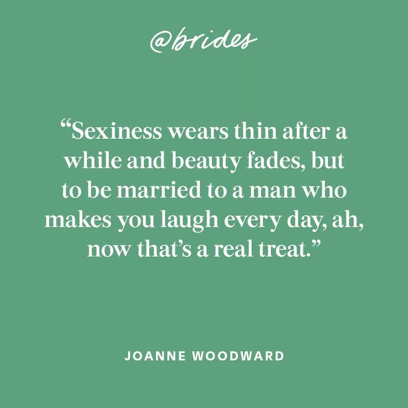 “性感很快就会消失，美貌也会褪色，但嫁给一个能让你每天开怀大笑的男人，啊，这才是真正的享受。”“class=