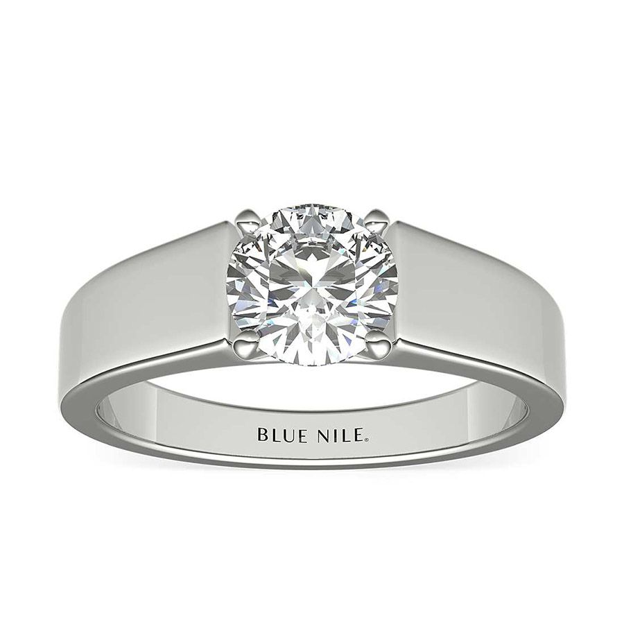 蓝色尼罗河圆形纸牌订婚戒指188bet官网88bet官网