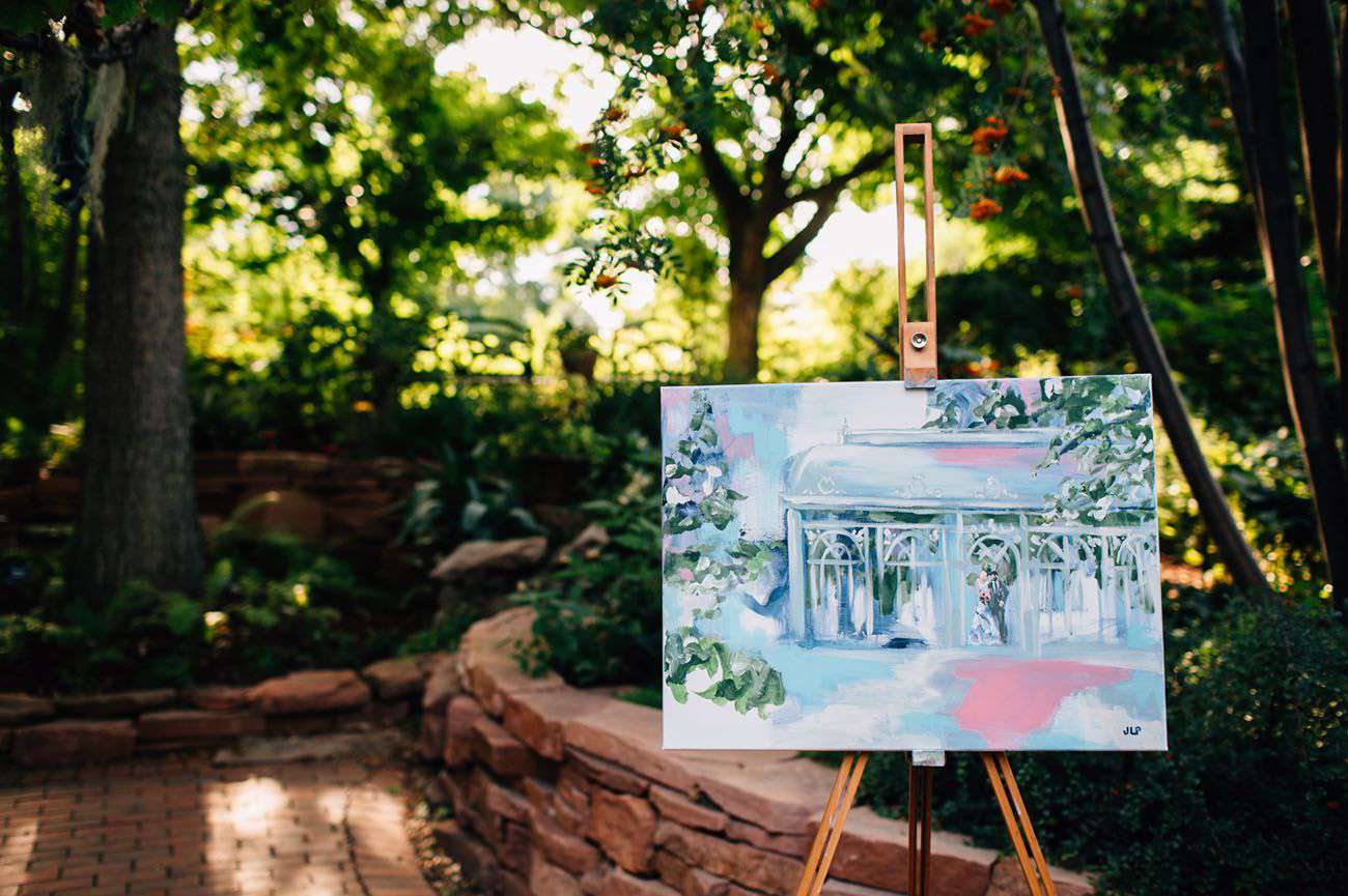 仪式地点的油画