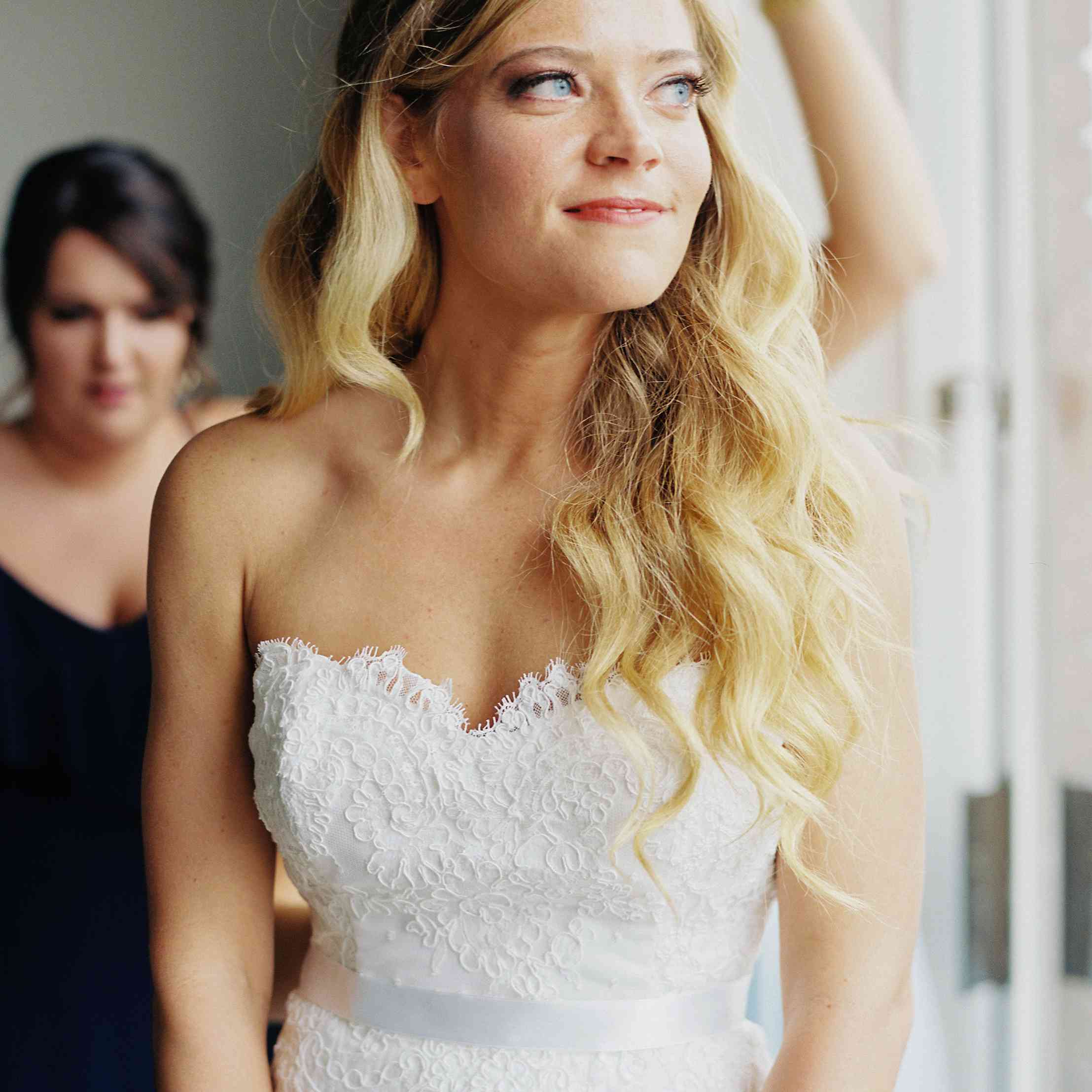 而让新娘肖像准备