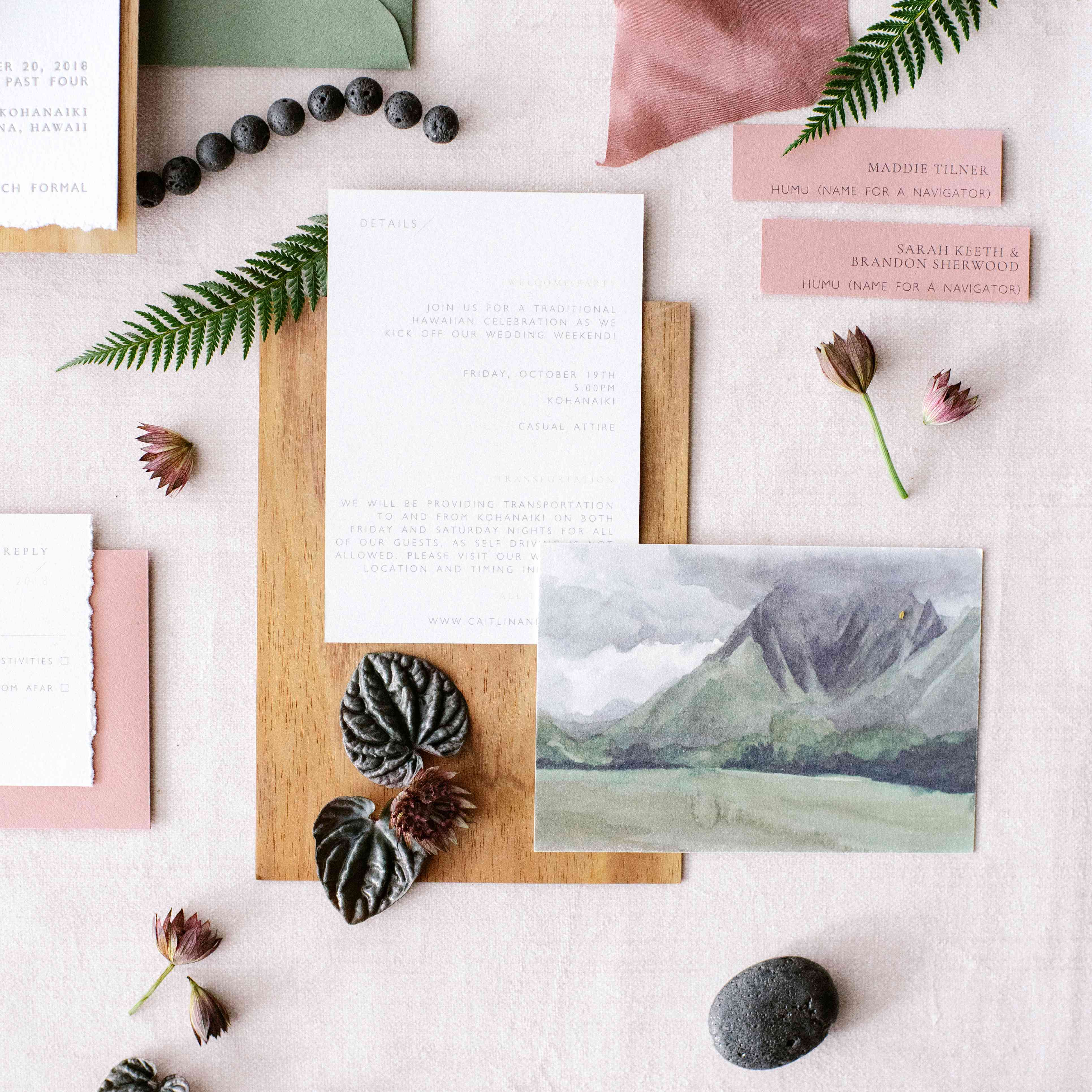 婚礼邀请的细节