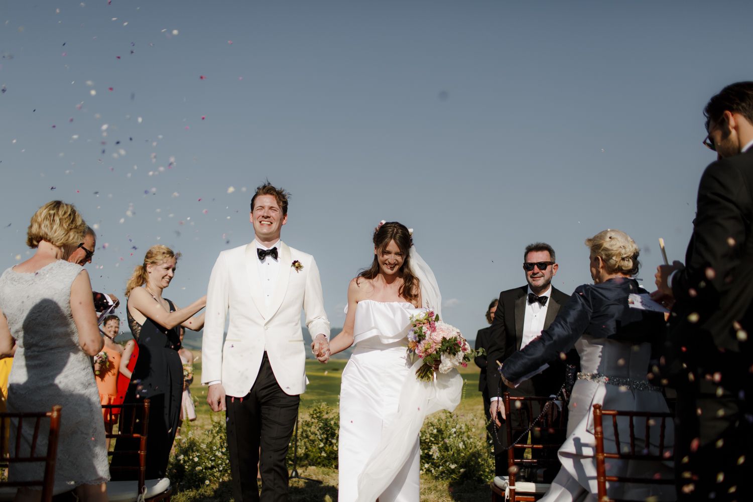 新婚的新娘和新郎