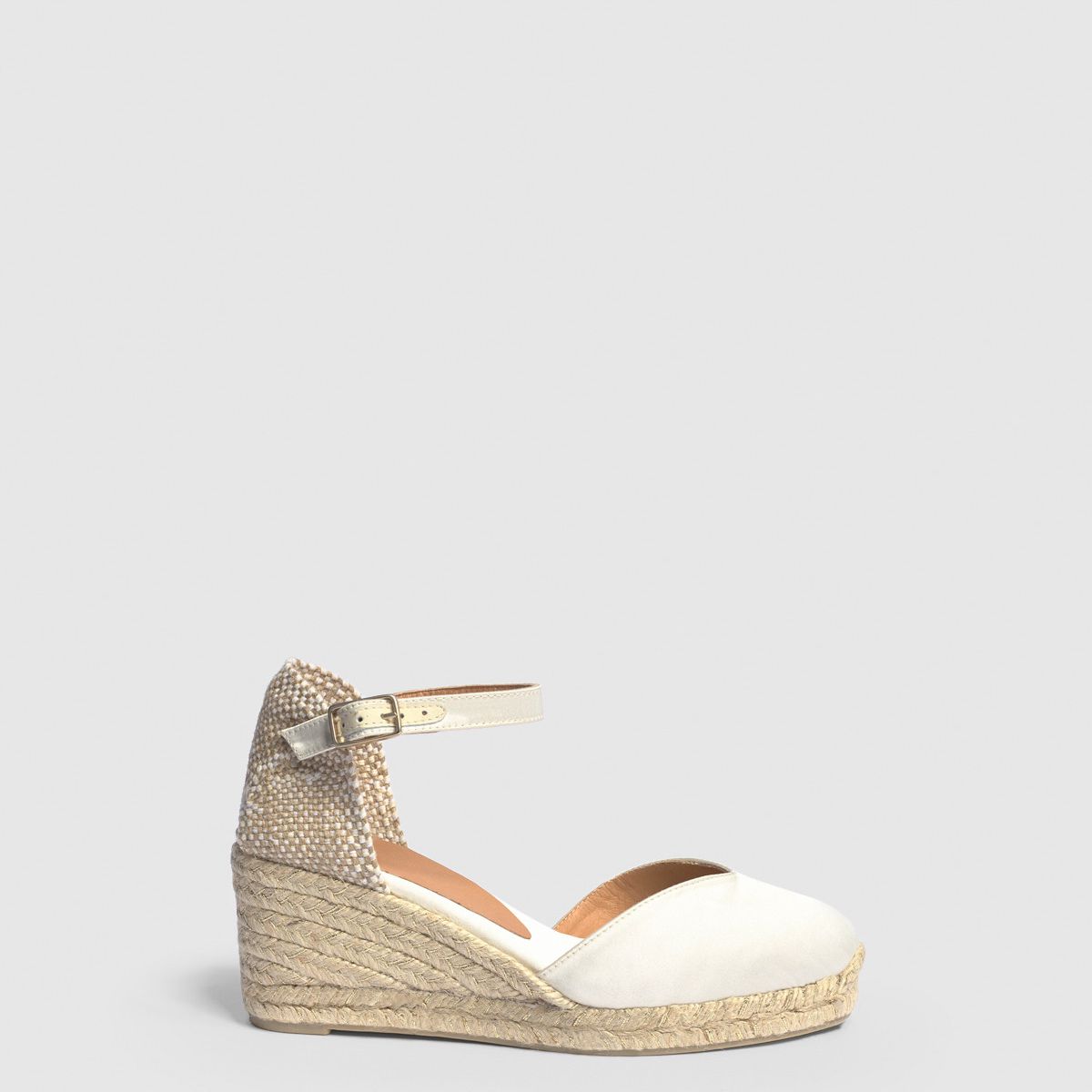 Castañer“Chiarita” Espadrille楔形缎子