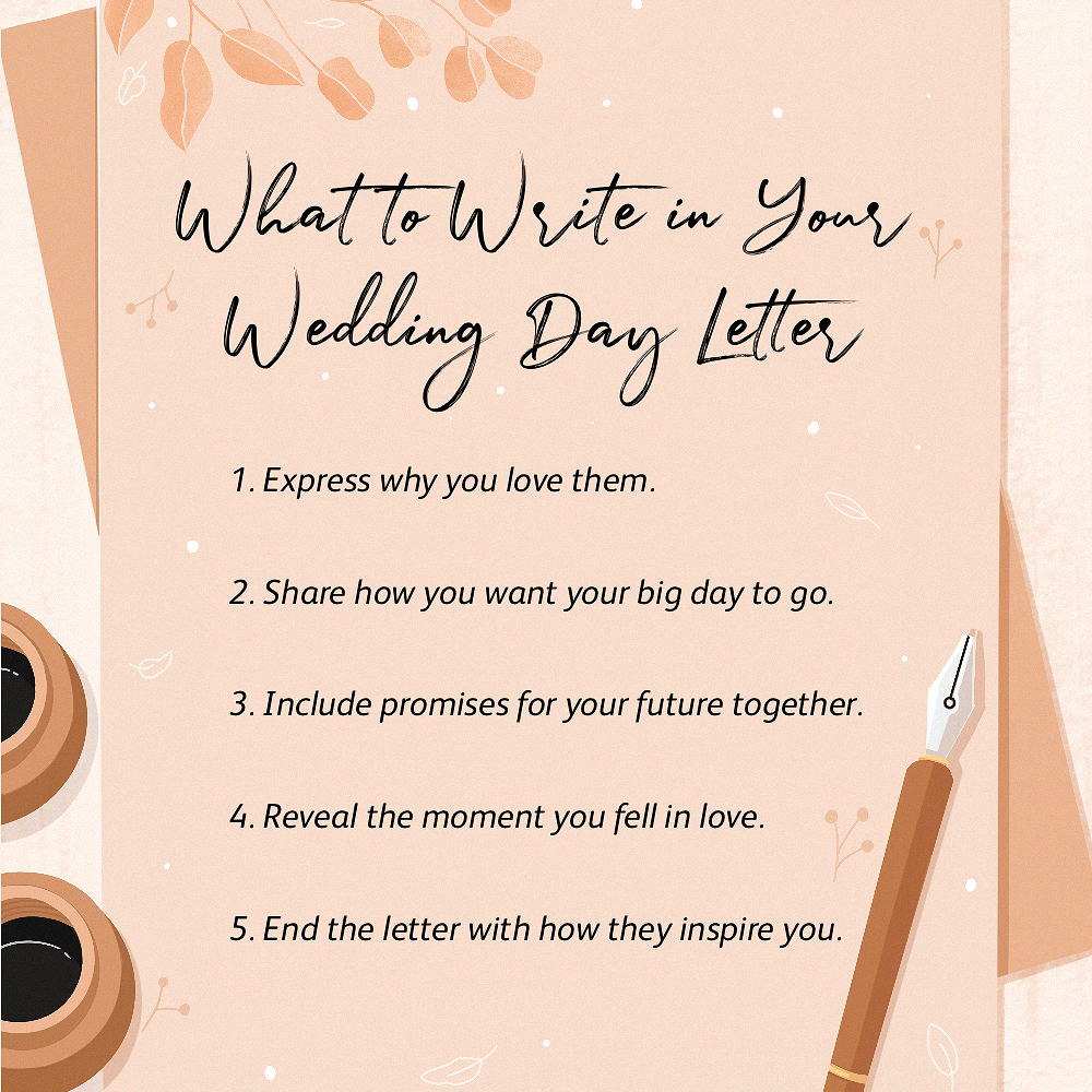 怎么在你的婚礼当天写的信