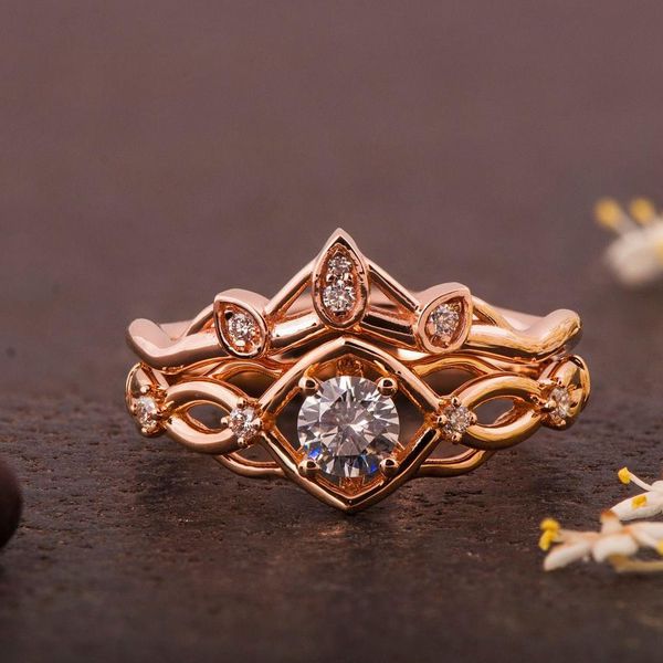 金凯尔特结婚戒指与匹配带188bet官网88bet官网