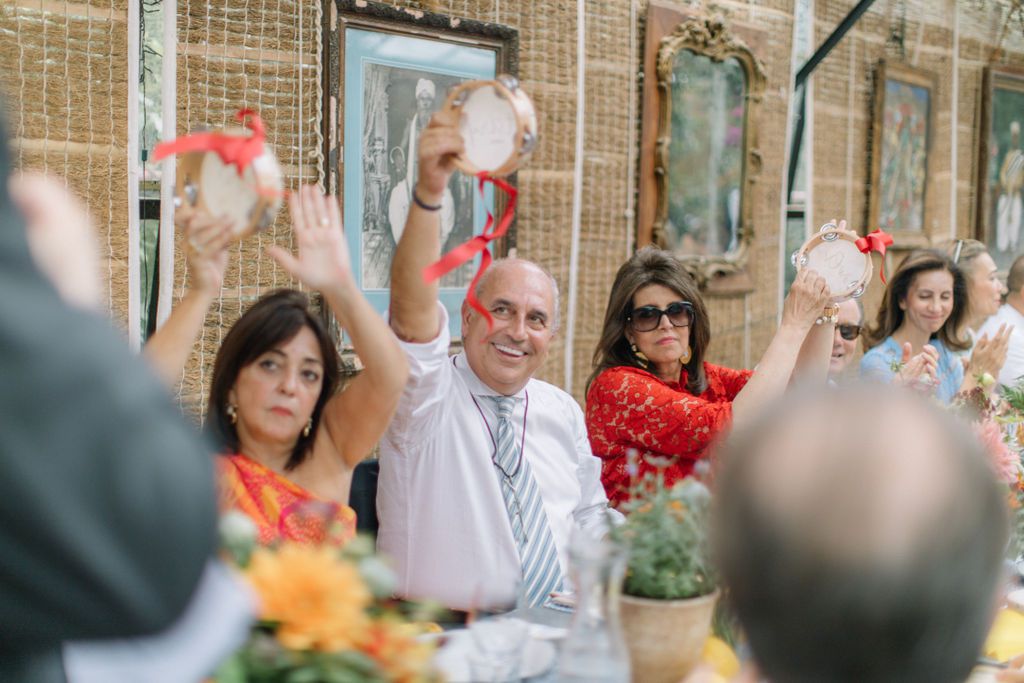 参加婚礼的客人