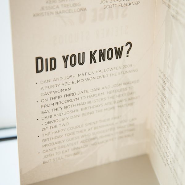 在婚礼节目内部