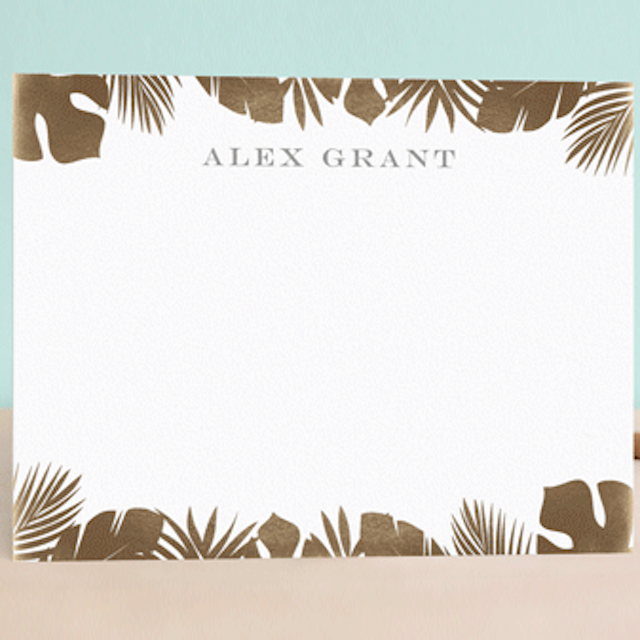 镀金棕榈个性化文具