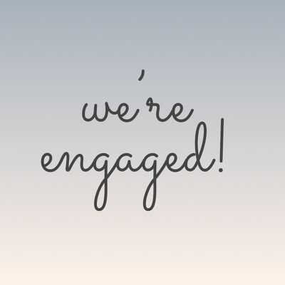 我们订婚了!