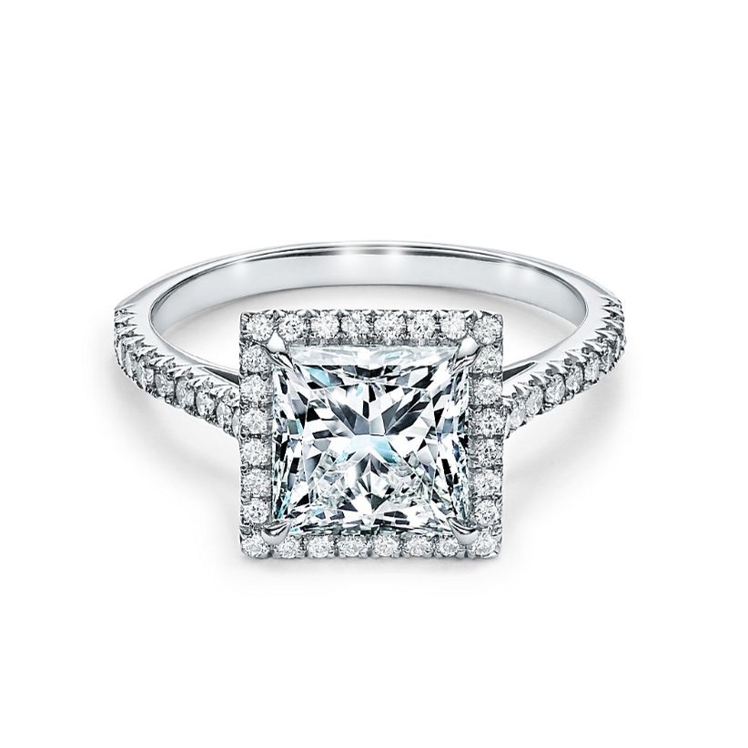 蒂芙尼公主光晕切订婚戒指188bet官网88bet官网