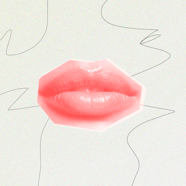 嘴唇，眼睛和鼻子的gif