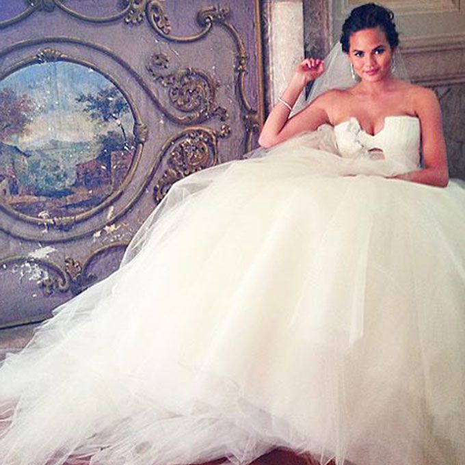 克丽丝·泰根与约翰·传奇在王薇薇结婚，2013年