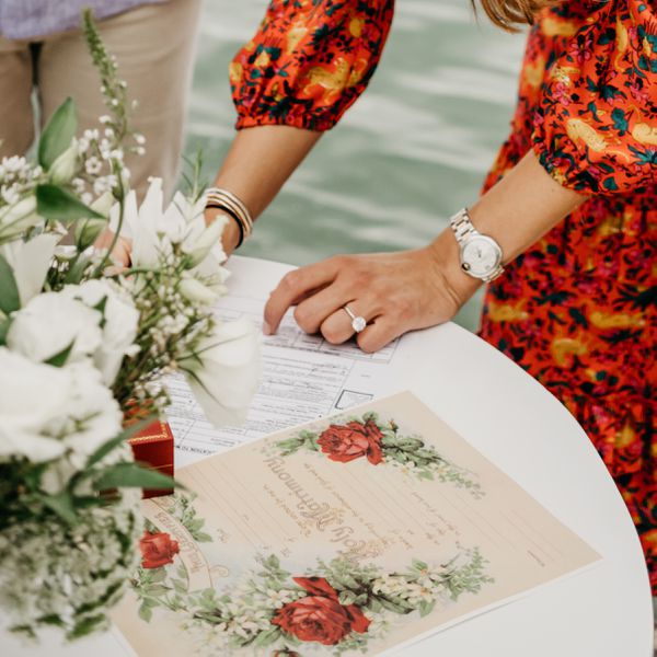 签署结婚证书