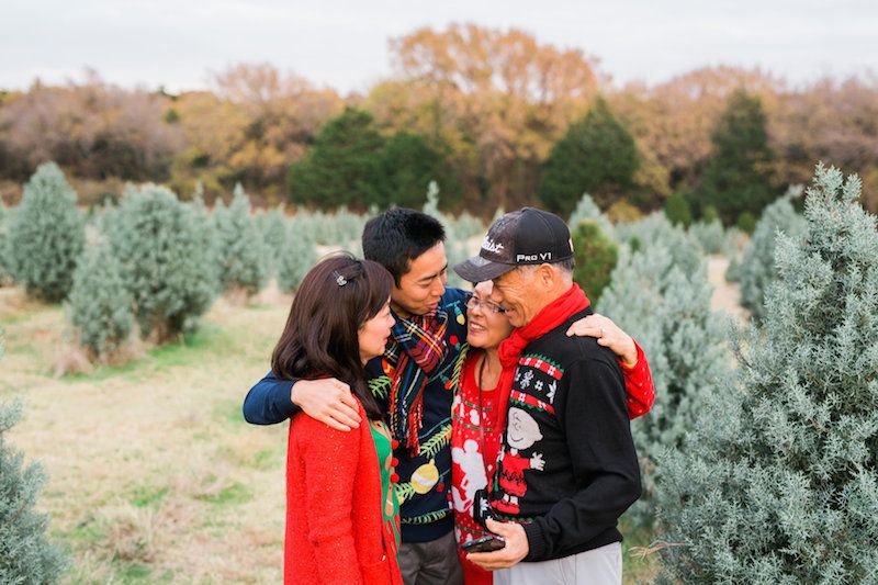 家庭中圣诞树很多关于提案