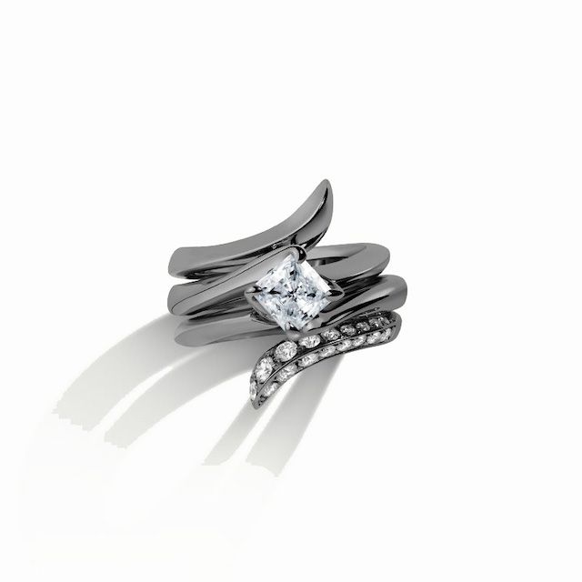 gothic engagement ring